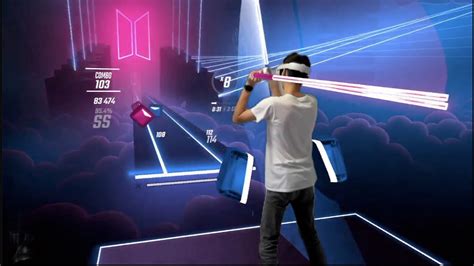  Beat Saber: Een hypnotiserende mix van virtual reality en lichtgevende sabers!